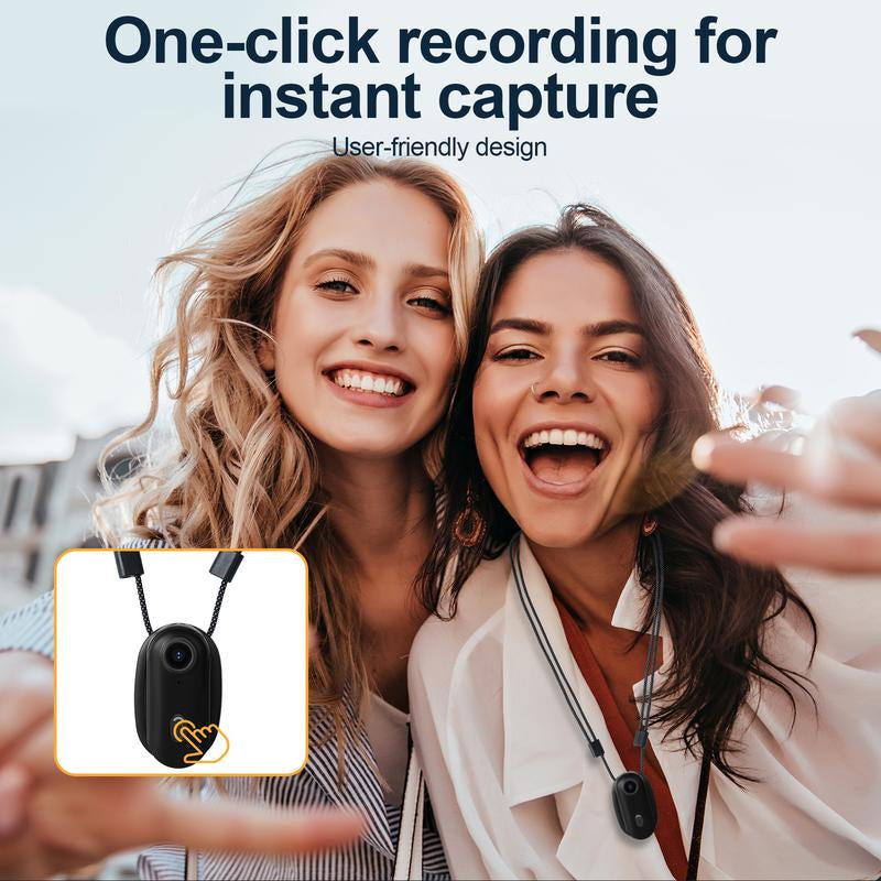 NUISK 128GB 4K Thumb Action Camera, Thumb POV Portable Body Cam, Tiny Size, Hands Free, Mount Anywhere Magnetic Sport DV, Bike Cycling, Pet, Vlogging